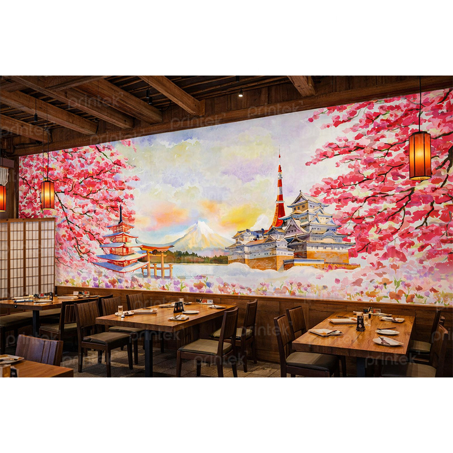 Tranh phong cảnh Nhật Bản trang trí nhà hàng - ADB956