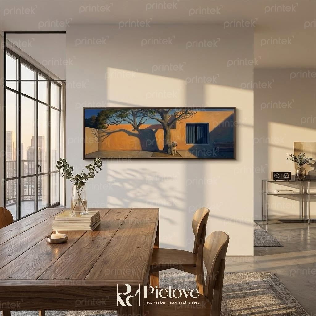 Tranh canvas phong cảnh treo tường phong cách hiện đại - PL002