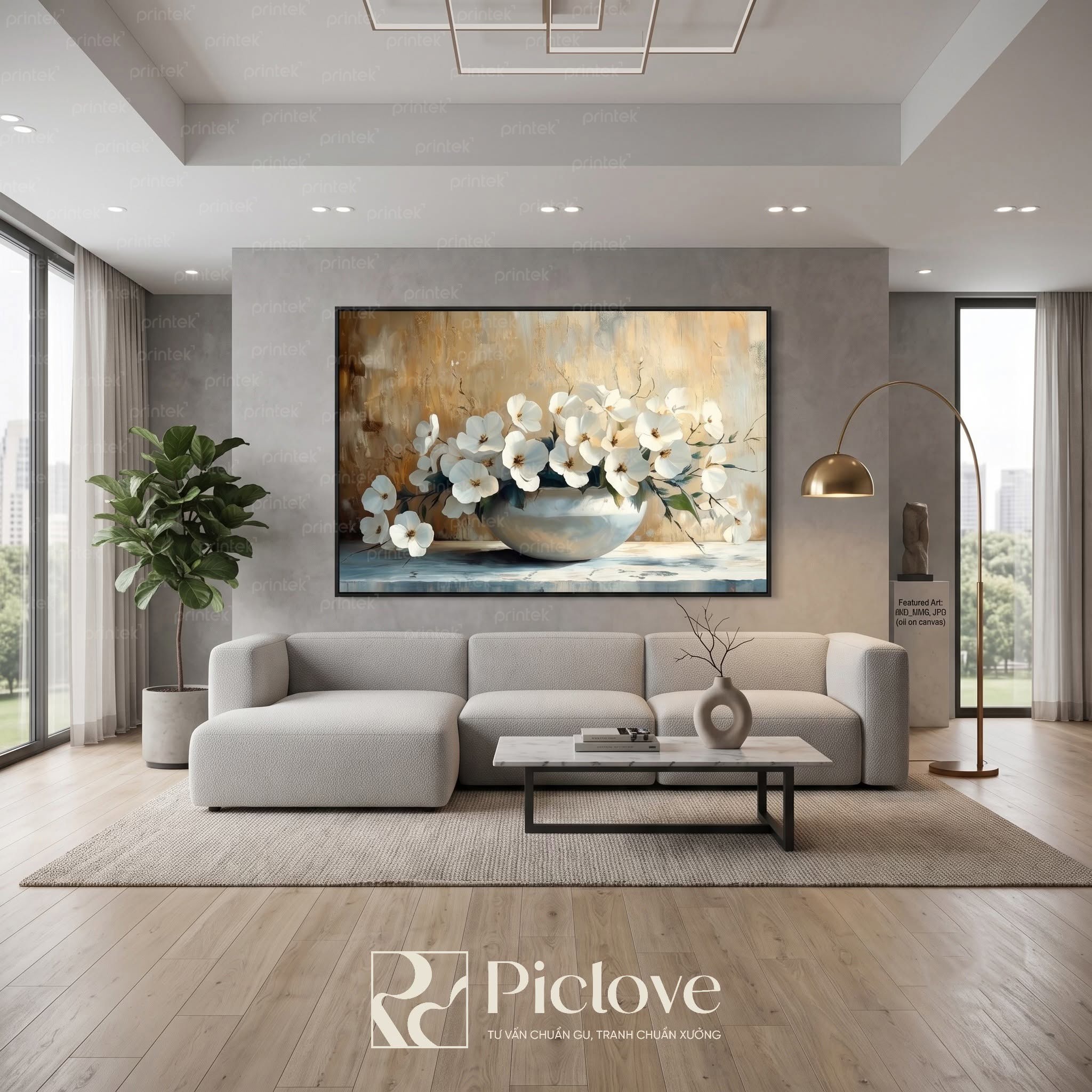Tranh canvas treo tường phòng khách - PL007