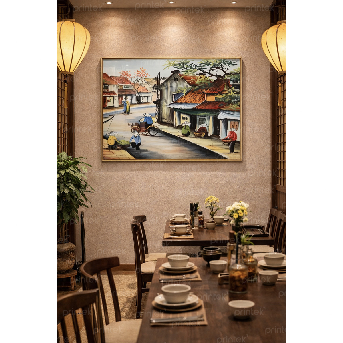 Tranh canvas phong cảnh Hà Nội – MS4810