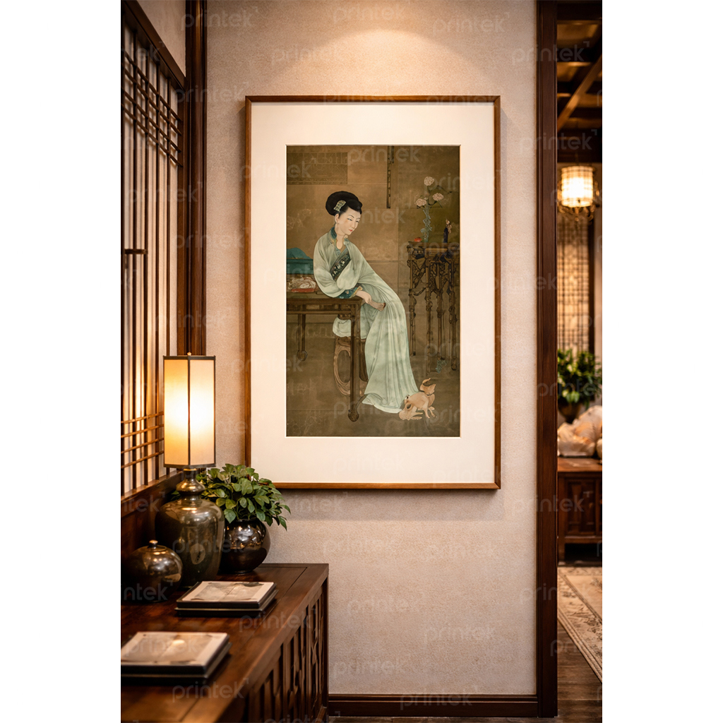 Bộ tranh thiếu nữ, đã có khung - CD1642