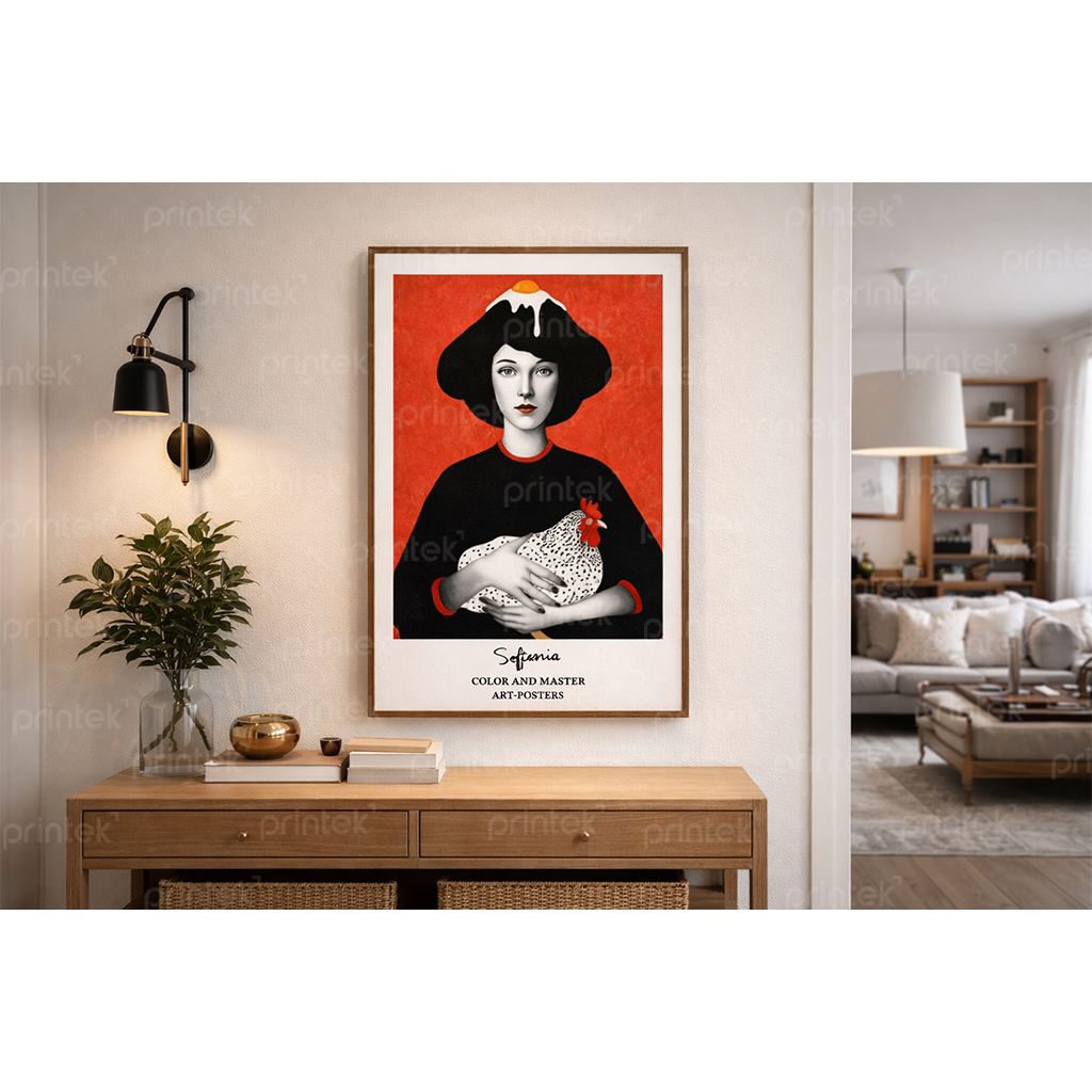 Tranh chân dung cô gái, phong cách hiện đại - BH01640