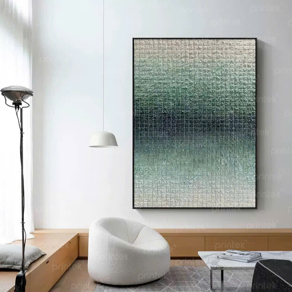 Tranh trừu tượng nghệ thuật độc đáo, xưởng tranh canvas in theo yêu cầu - PT09030