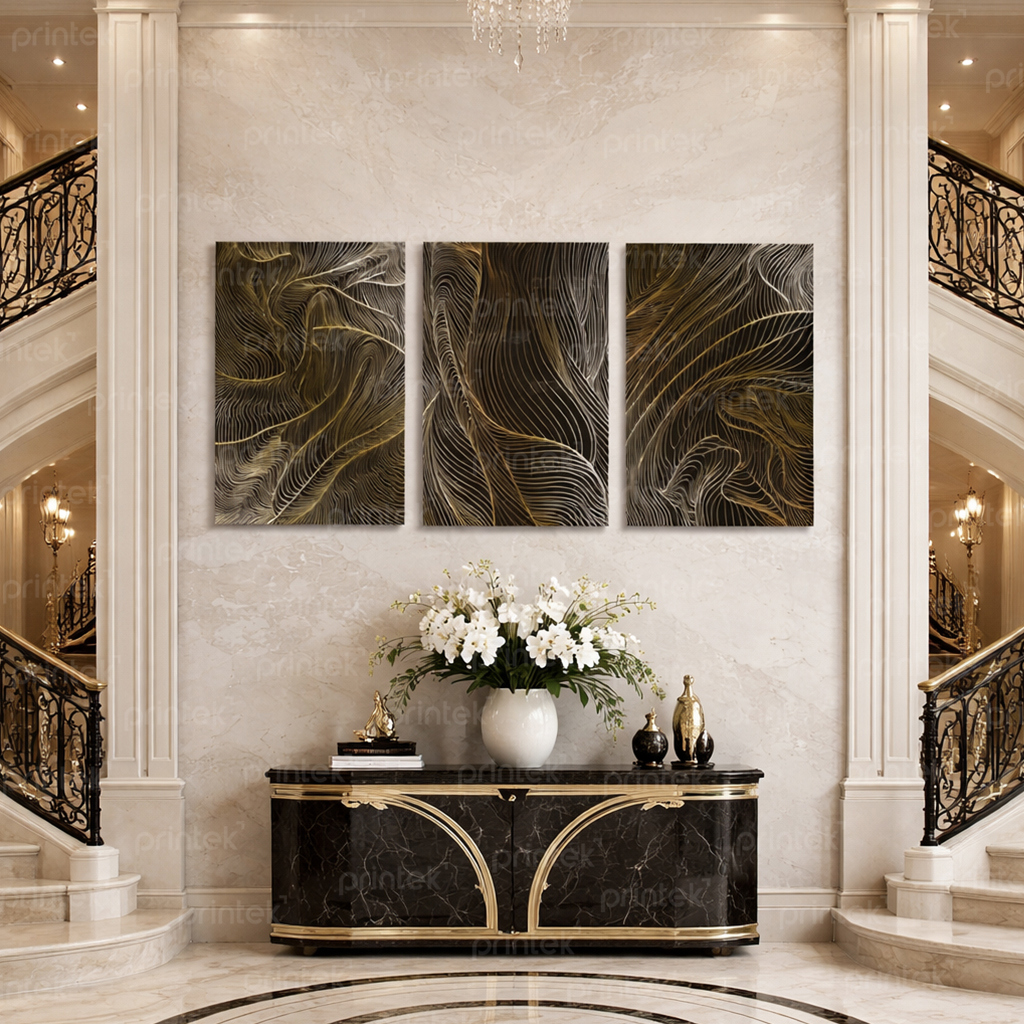 Bộ 3 tranh trừu tượng - ST5946