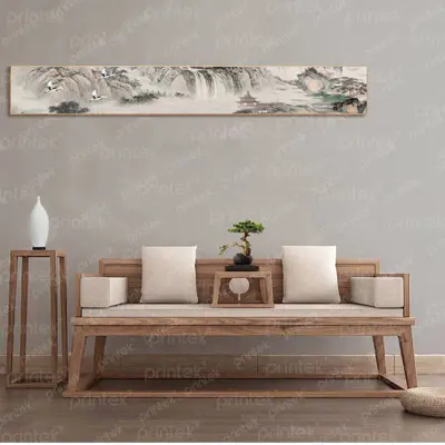 Tranh thủy mặc trang trí phòng trà - PT451235