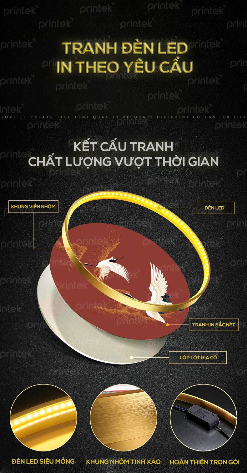 Tranh đèn led