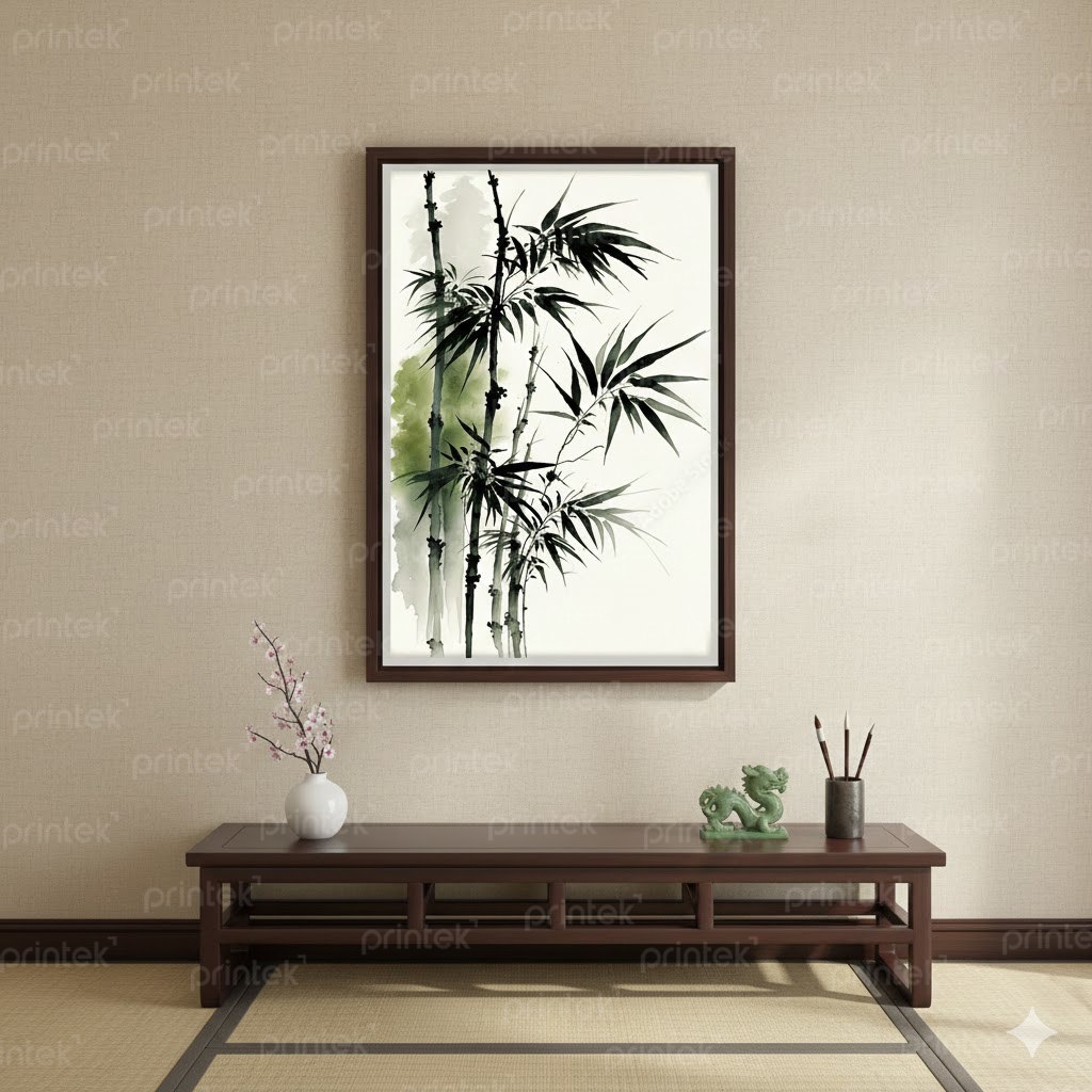 Tranh "Trúc thanh cao, tâm tự tại." - ADB3324579