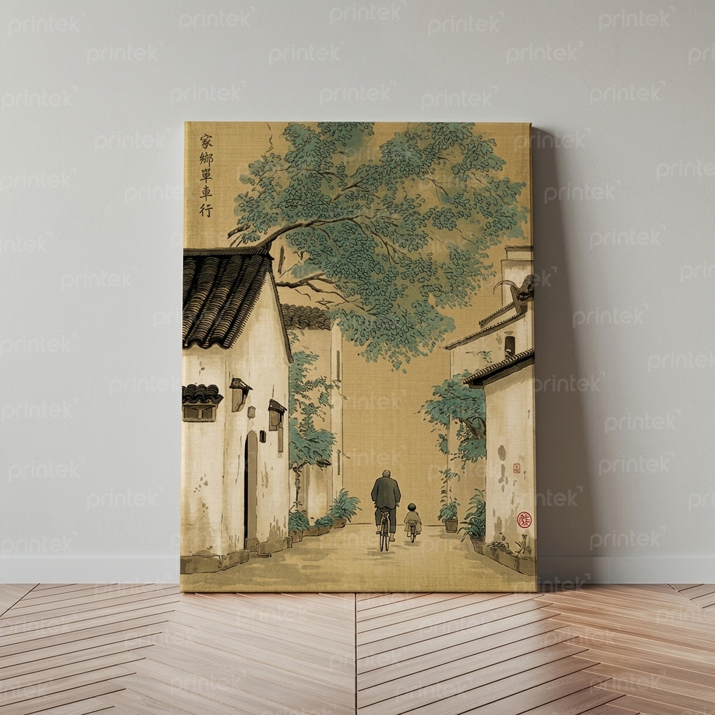 Tranh phong cảnh Nhật Bản treo phòng khách, tràn viền - PC306