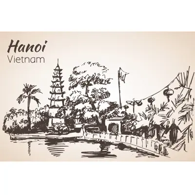 Tranh canvas Hà Nội, đã có khung – DC-ST0713