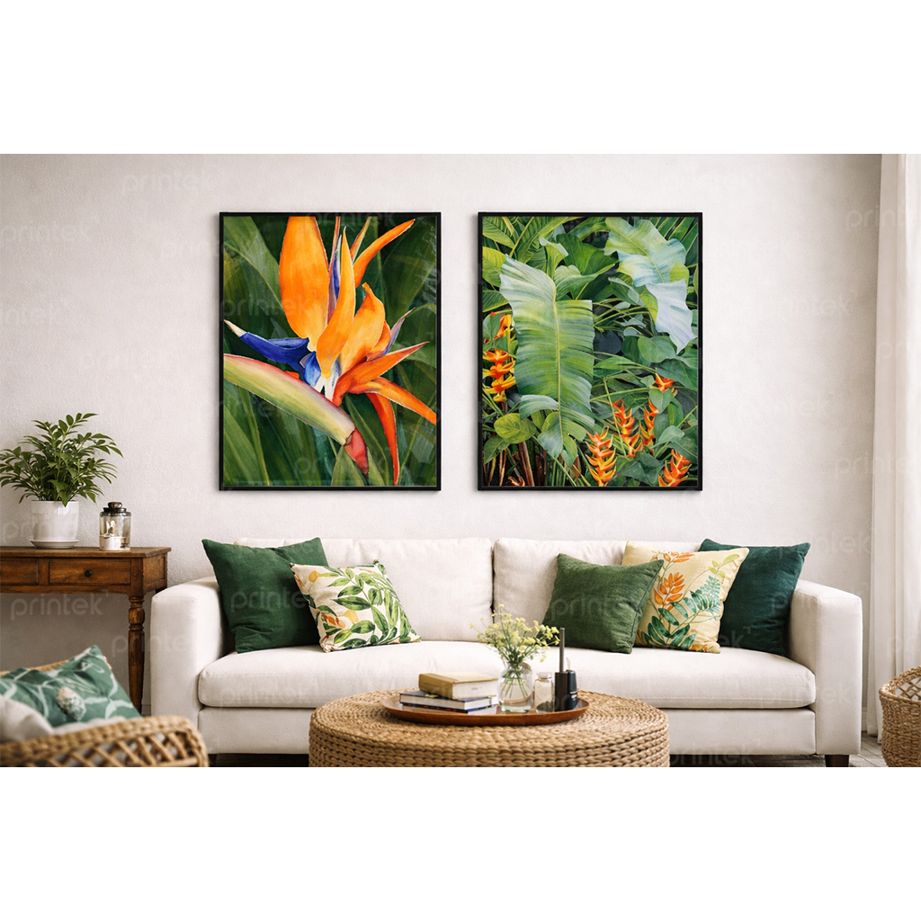 Tranh canvas lá cây, đã có khung – HD5380