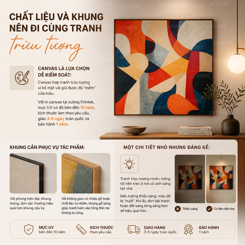 Cách chọn chất liệu tranh và khung