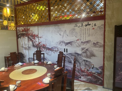 Tranh dán vách MDF cho nhà hàng Lẩu Bắc Kinh - Hải Phòng