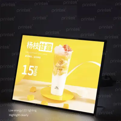 Tranh LED siêu mỏng, tranh menu led, tranh poster led, hộp đèn quảng cáo cỡ 60x80cm