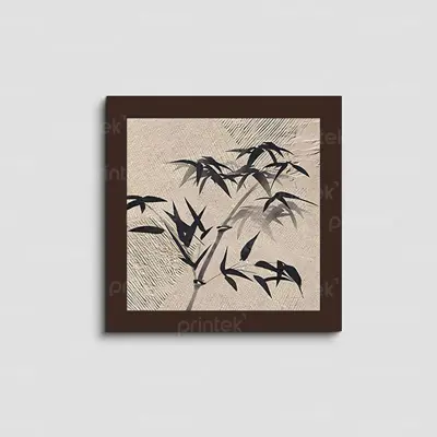 Tranh canvas thủy mặc khung 5cm, in theo yêu cầu - TM64111