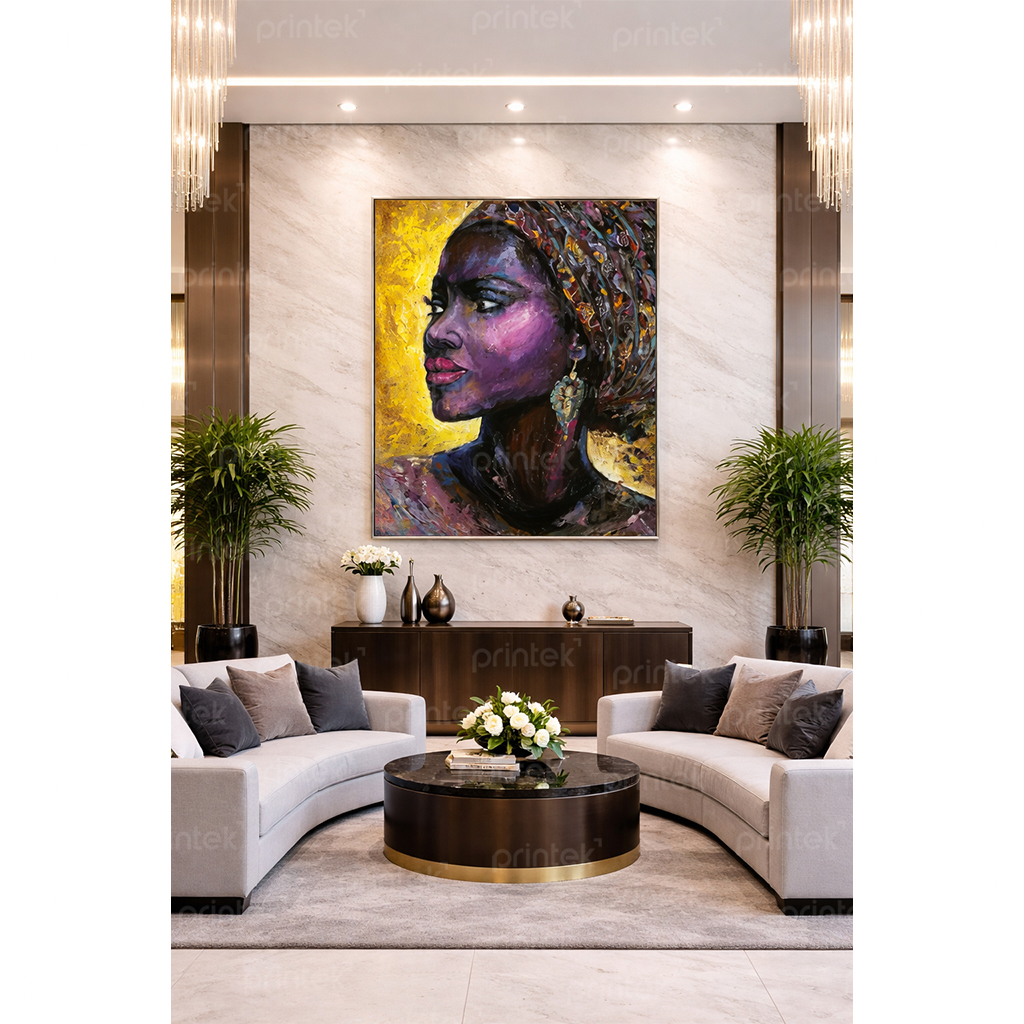 Tranh chân dung cô gái, đã có khung – ST220982