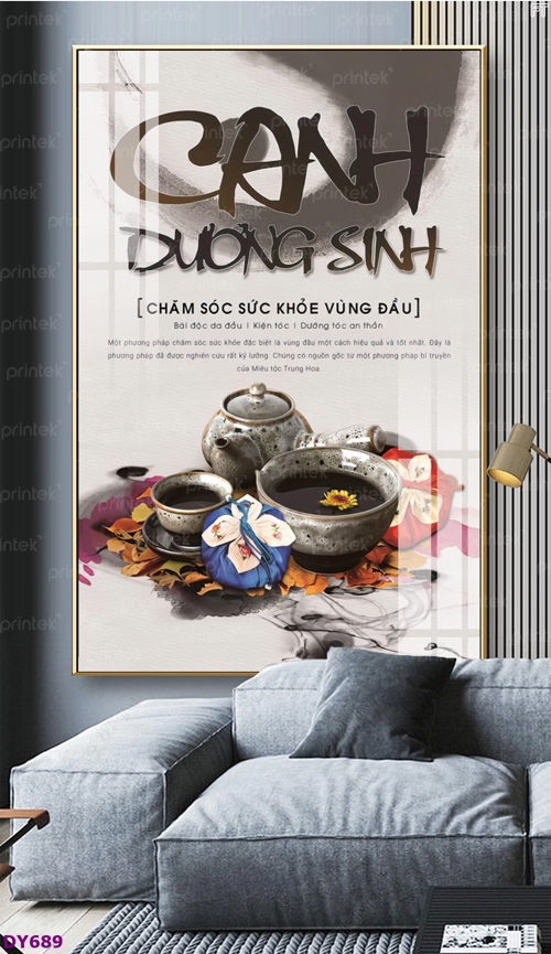 Tranh trang trí Đông y dưỡng sinh spa