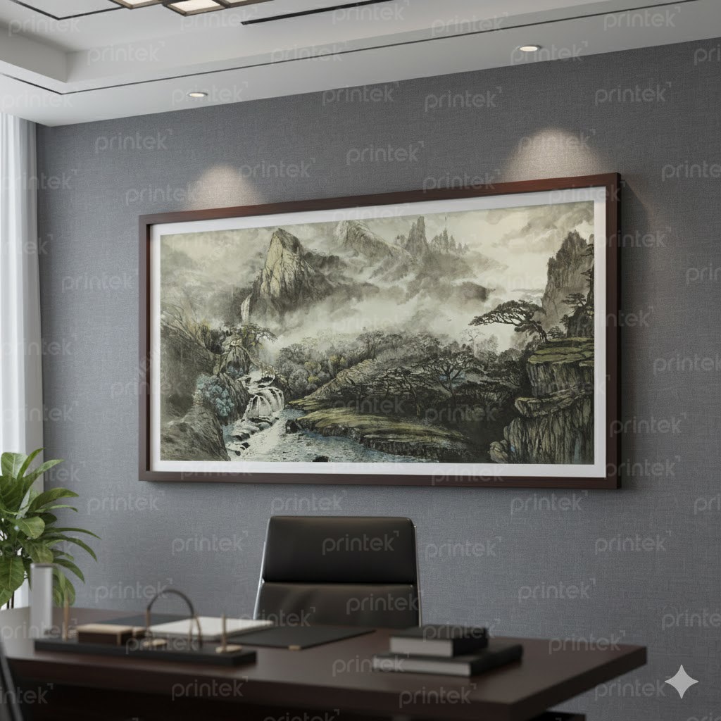 Tranh sơn thủy hữu tình, tranh phòng sếp - ADB989