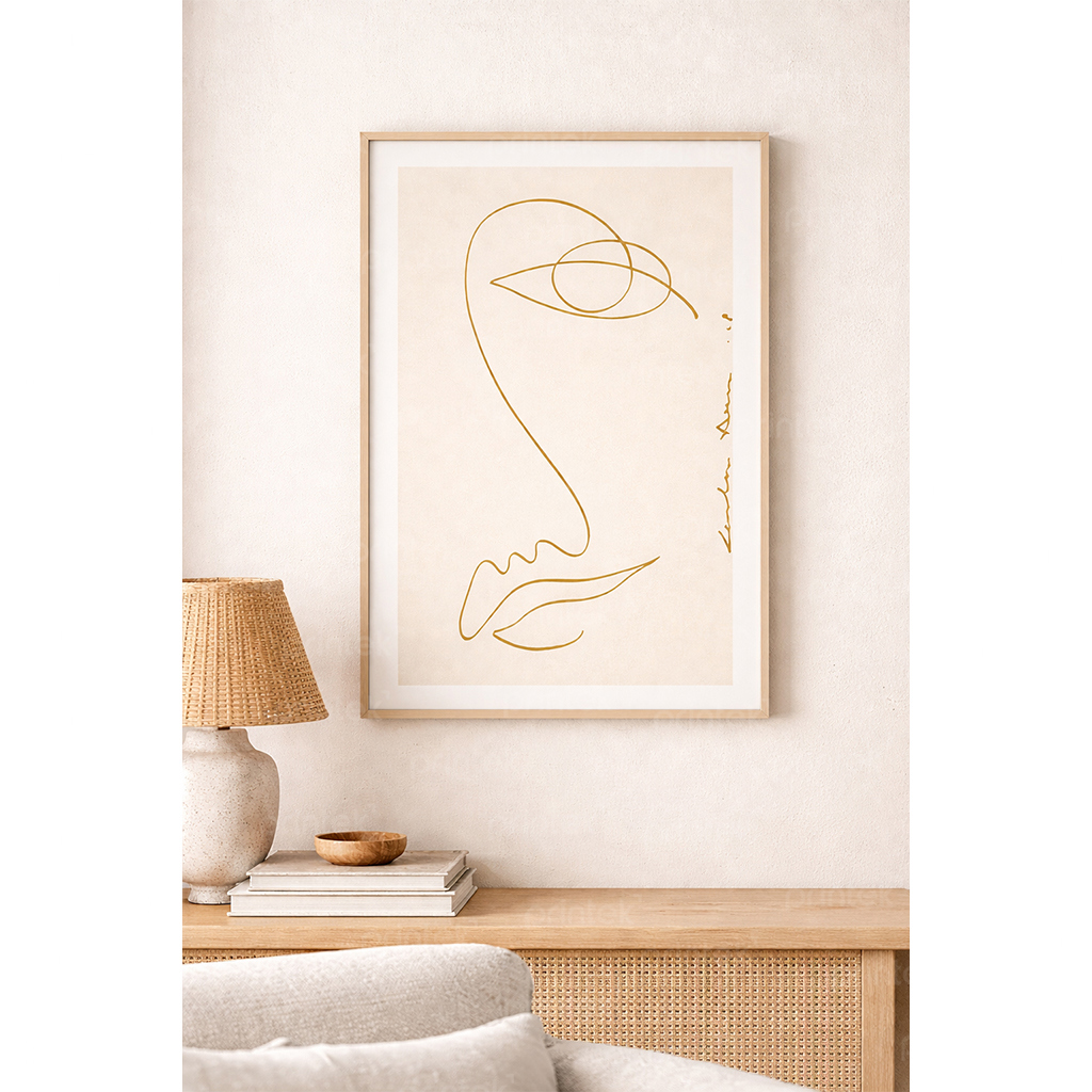 Tranh trừu tượng tối giản, tranh treo tường canvas - TT7083