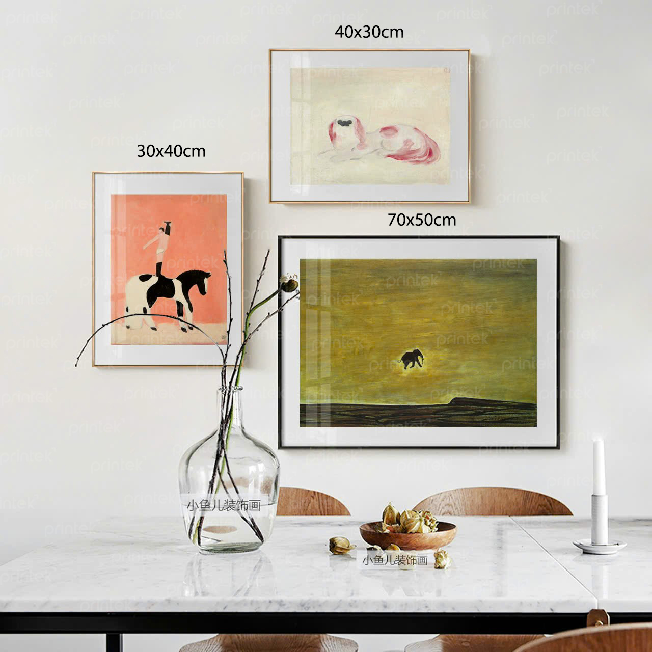 Tranh trừu tượng động vật