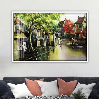 Tranh phong cảnh Hà Nội xưa – MS4806