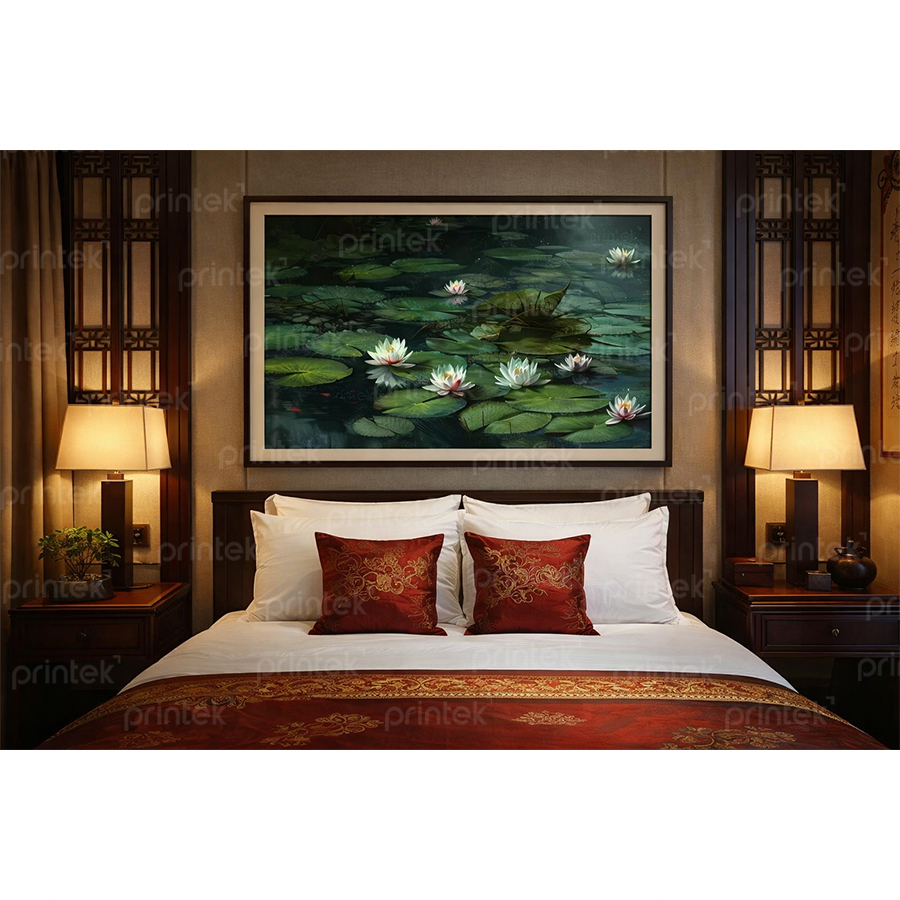 Tranh trang trí phòng ngủ khách sạn, resort - ADB13323708