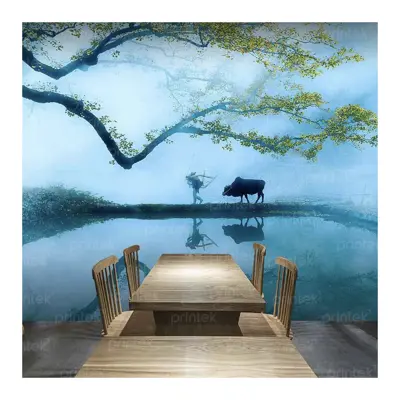 Tranh dán tường 3d phong cảnh thiên nhiên - ADB33245545