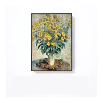 Tranh vẽ sơn dầu hoa cúc vàng - TB13323143
