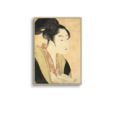 Tranh cô gái mặc kimono, trang trí nhà hàng, quán ăn Nhật Bản - TB13323198