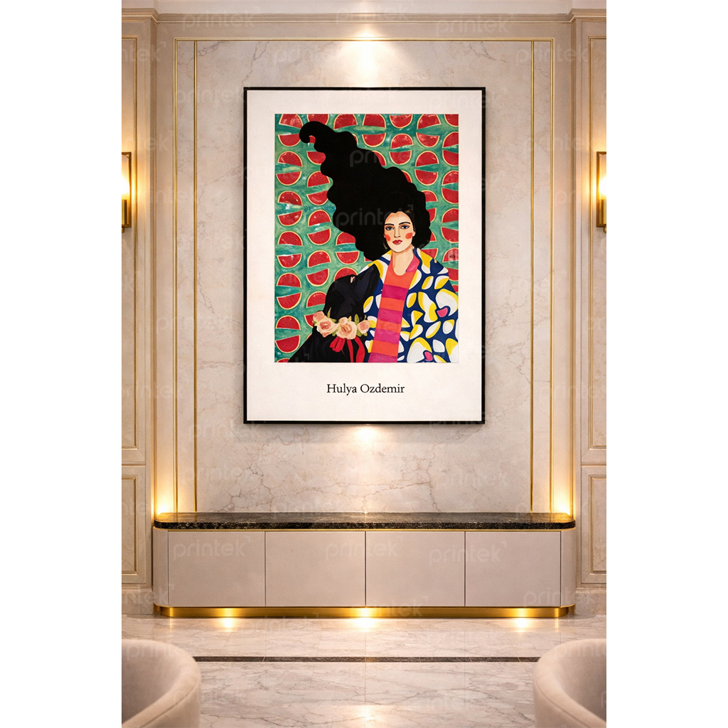 Tranh chân dung cô gái, trang trí nhà - BH01654