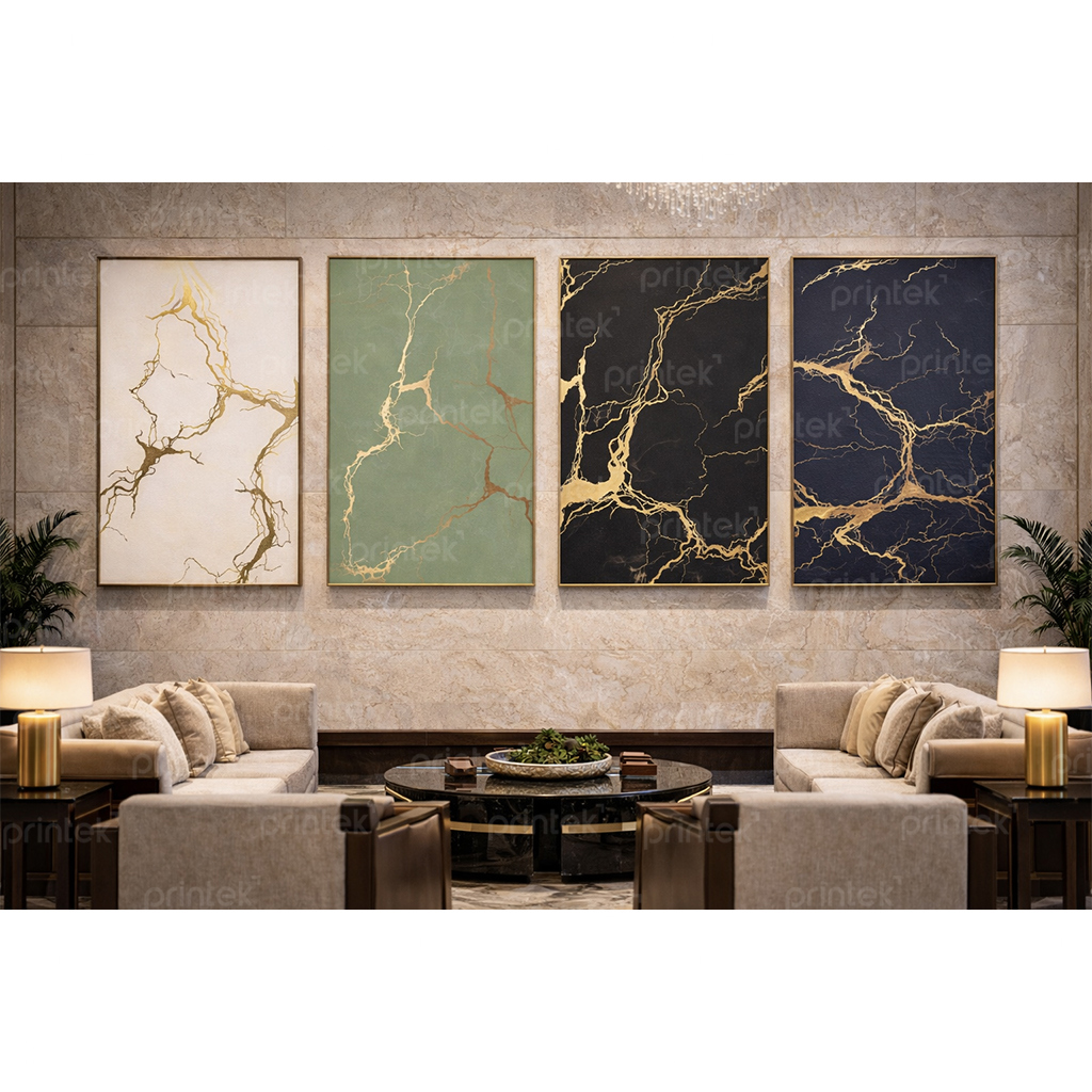 Bộ tranh trừu tượng tối giản, tranh phong cách Wabi Sabi - ADB33245383