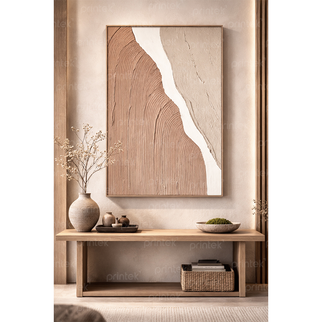 Tranh trừu tượng phong cách Wabi Sabi - TT087