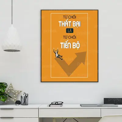 Tranh động lực văn phòng, tranh slogan - DL0354