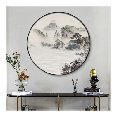 Tranh tròn thủy mặc - TB3324577817