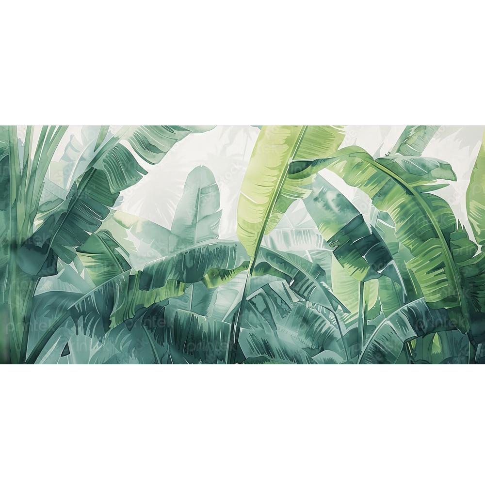 Tranh dán tường phong cách nhiệt đới