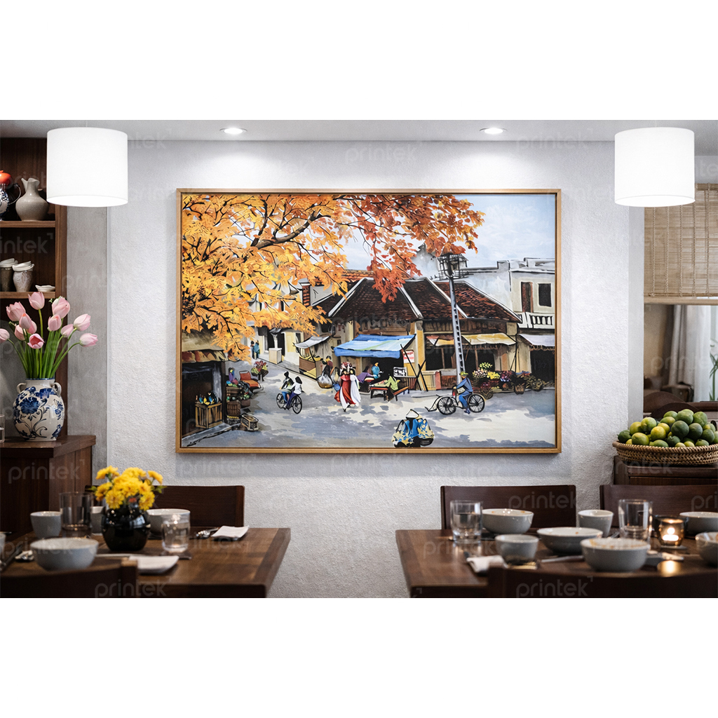 Tranh phong cảnh phố cổ Hà Nội - PC544