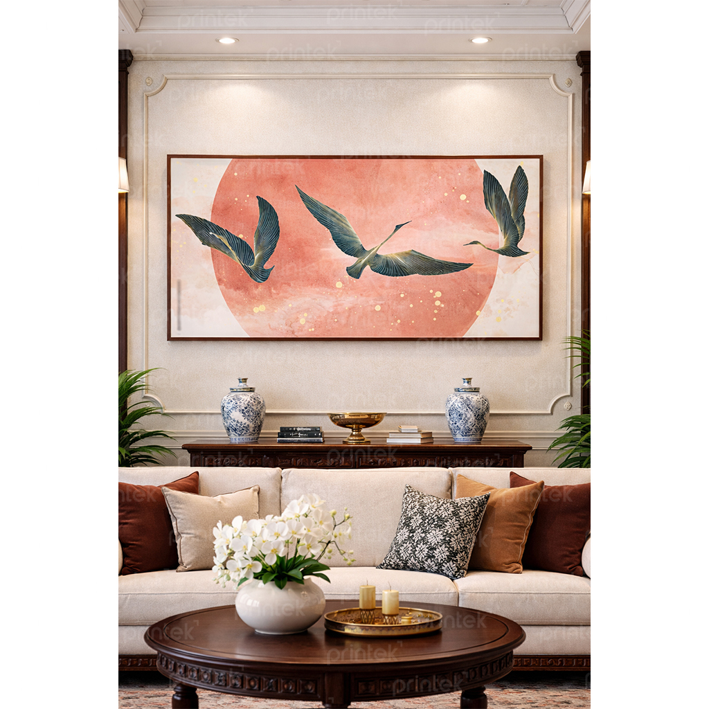 Tranh chim phong cách indochine - ADB68