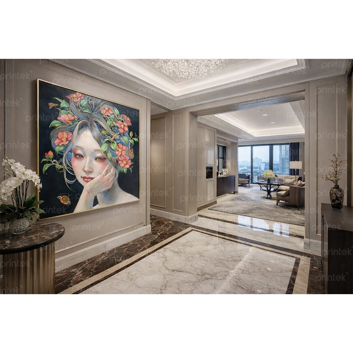 Tranh chân dung cô gái, đã có khung – MS4329