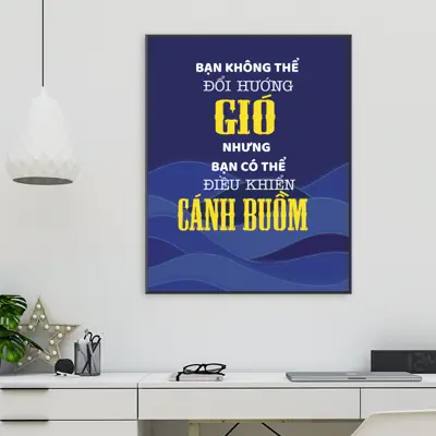 Tranh động lực văn phòng, cỡ 40x60cm - SL19