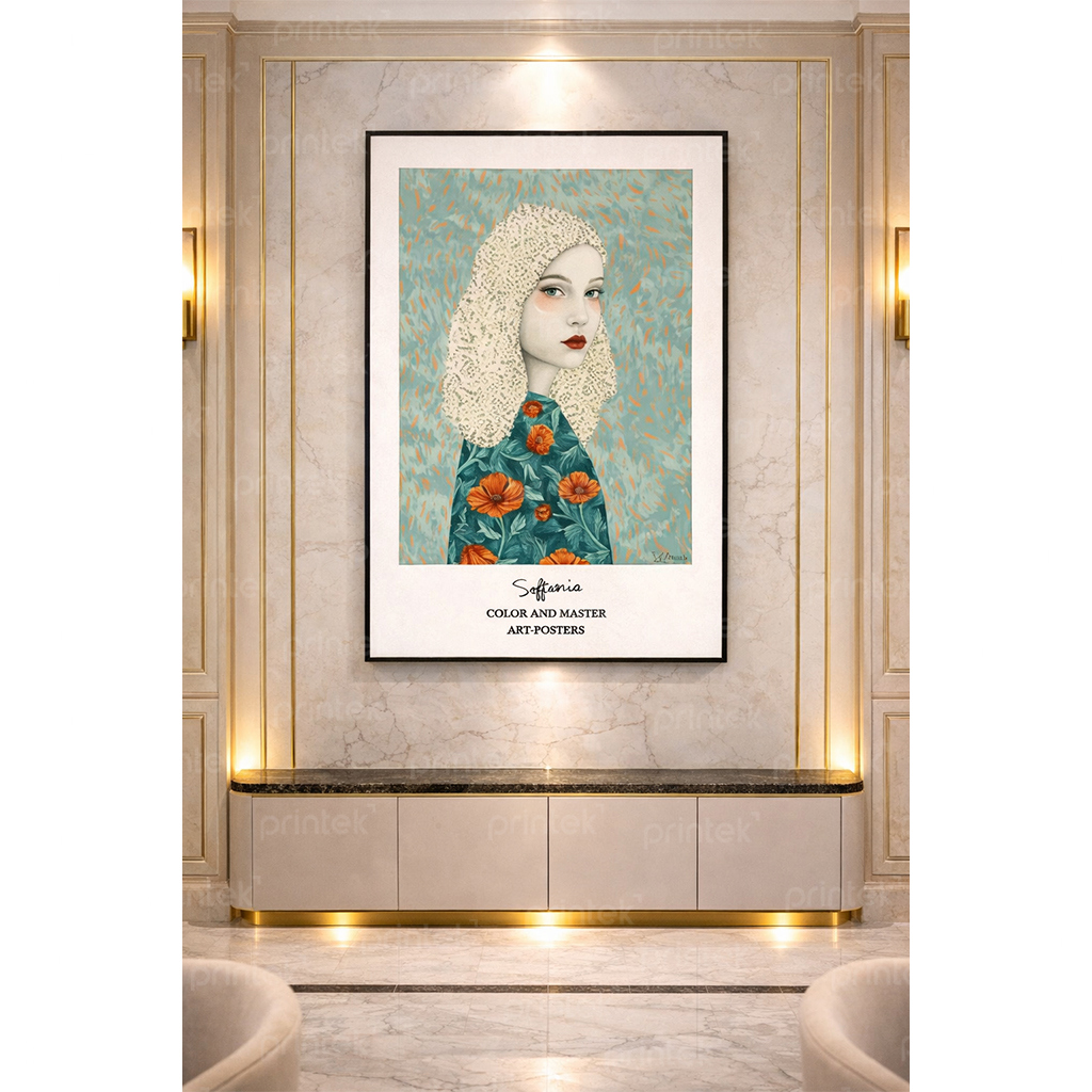 Tranh chân dung cô gái, đã có khung - BH01658