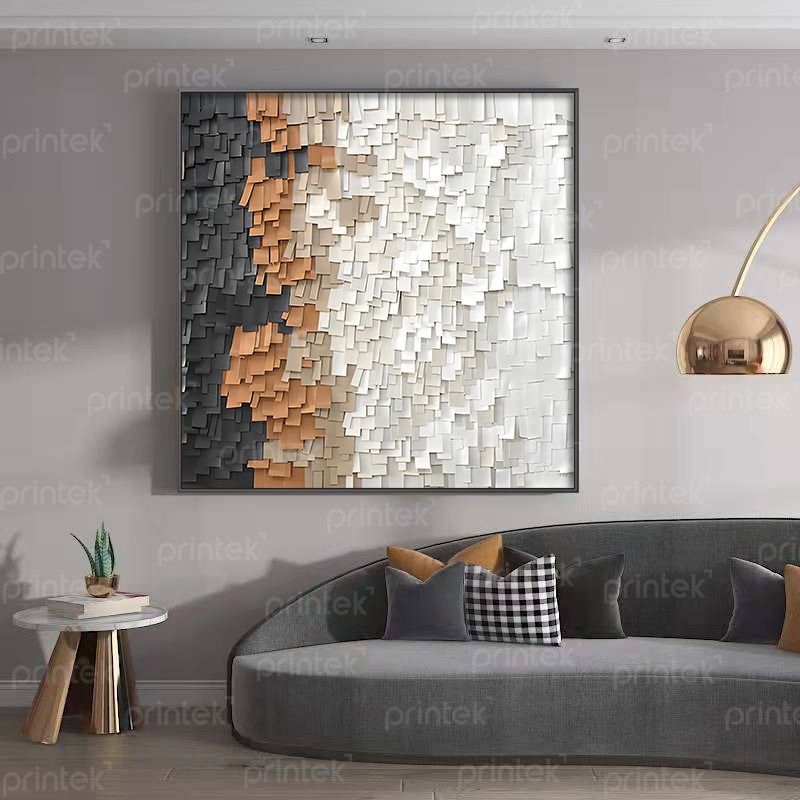 Tranh trừu tượng: Điểm nhấn tinh tế cho phòng khách