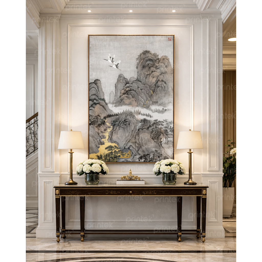 Tranh thủy mặc treo phòng khách - TB3324577819