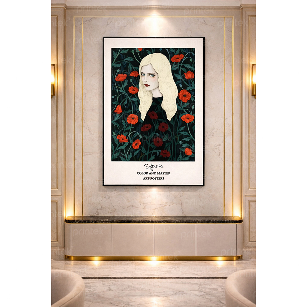 Tranh chân dung cô gái, đã có khung - BH01659