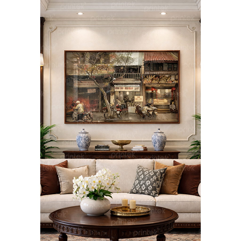 Tranh Hà Nội xưa, đã có khung – MS4800