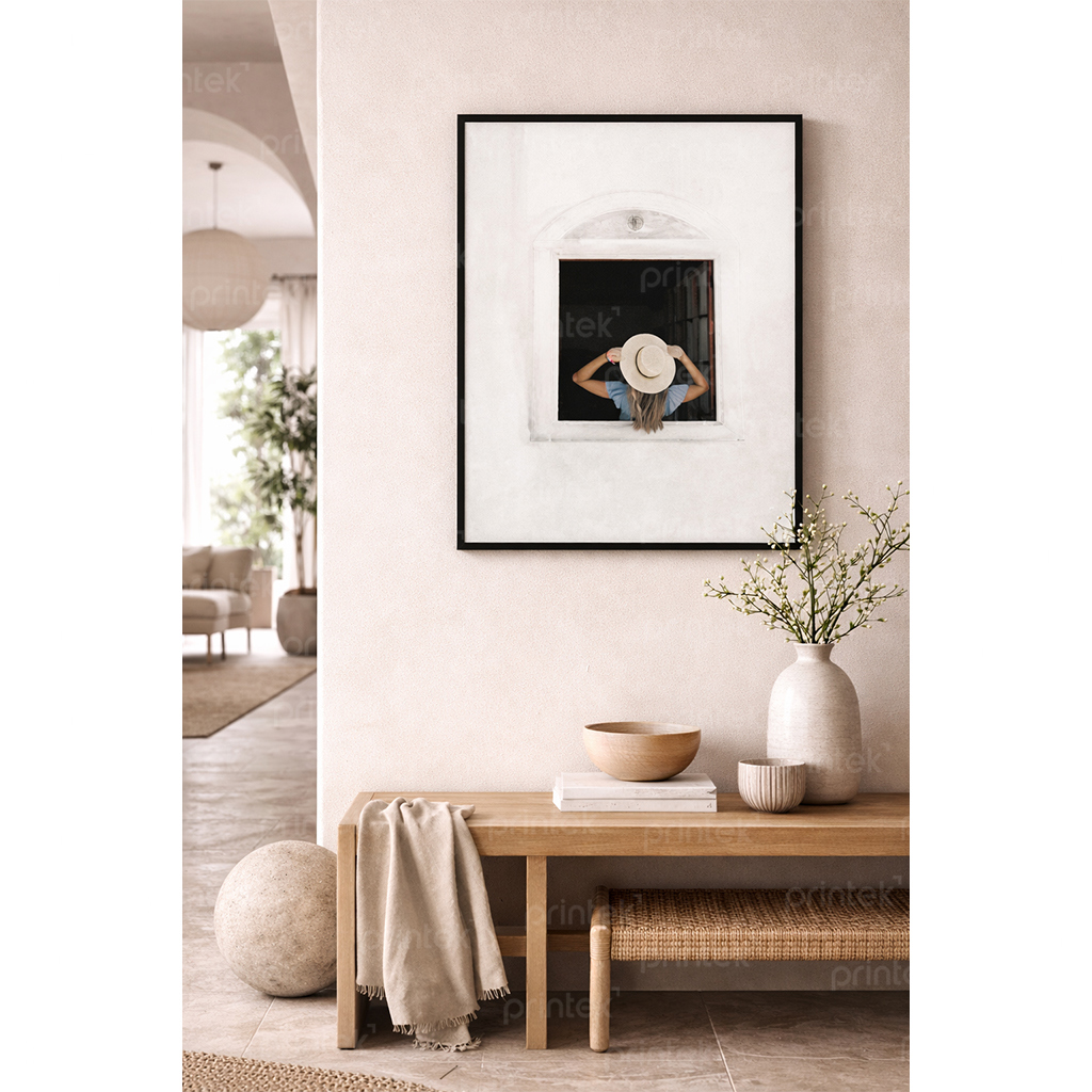 Tranh cô gái trang trí quán cafe và homestay - CD1749