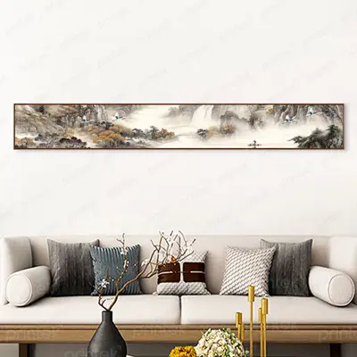 Tranh thủy mặc phòng trà - TM65236