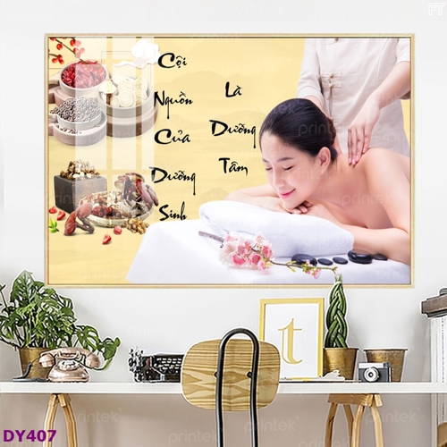 Tranh trang trí Đông y dưỡng sinh spa