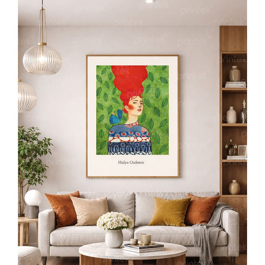 Tranh chân dung trang trí phòng khách - BH01652