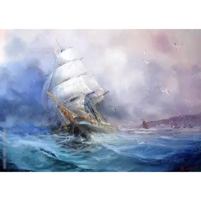 Tranh thuận buồm xuôi gió đã có khung - ADB133256