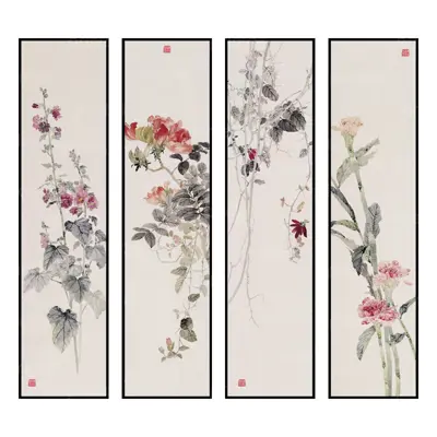 Bộ tranh tứ quý thủy mặc - TM13889