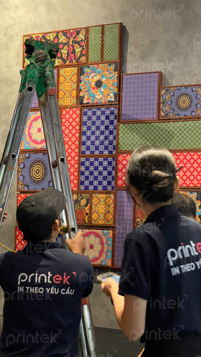 Printek thi công tranh cho nhà hàng Thai Opera